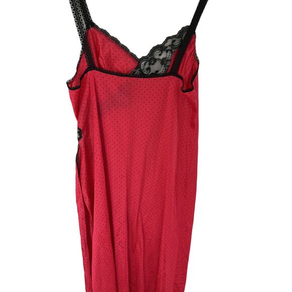 Y2K Vanity Fair M Slip Dress Lingerie Satin Lace Coquette Whimsigoth- Rare - Picture 8 of 8